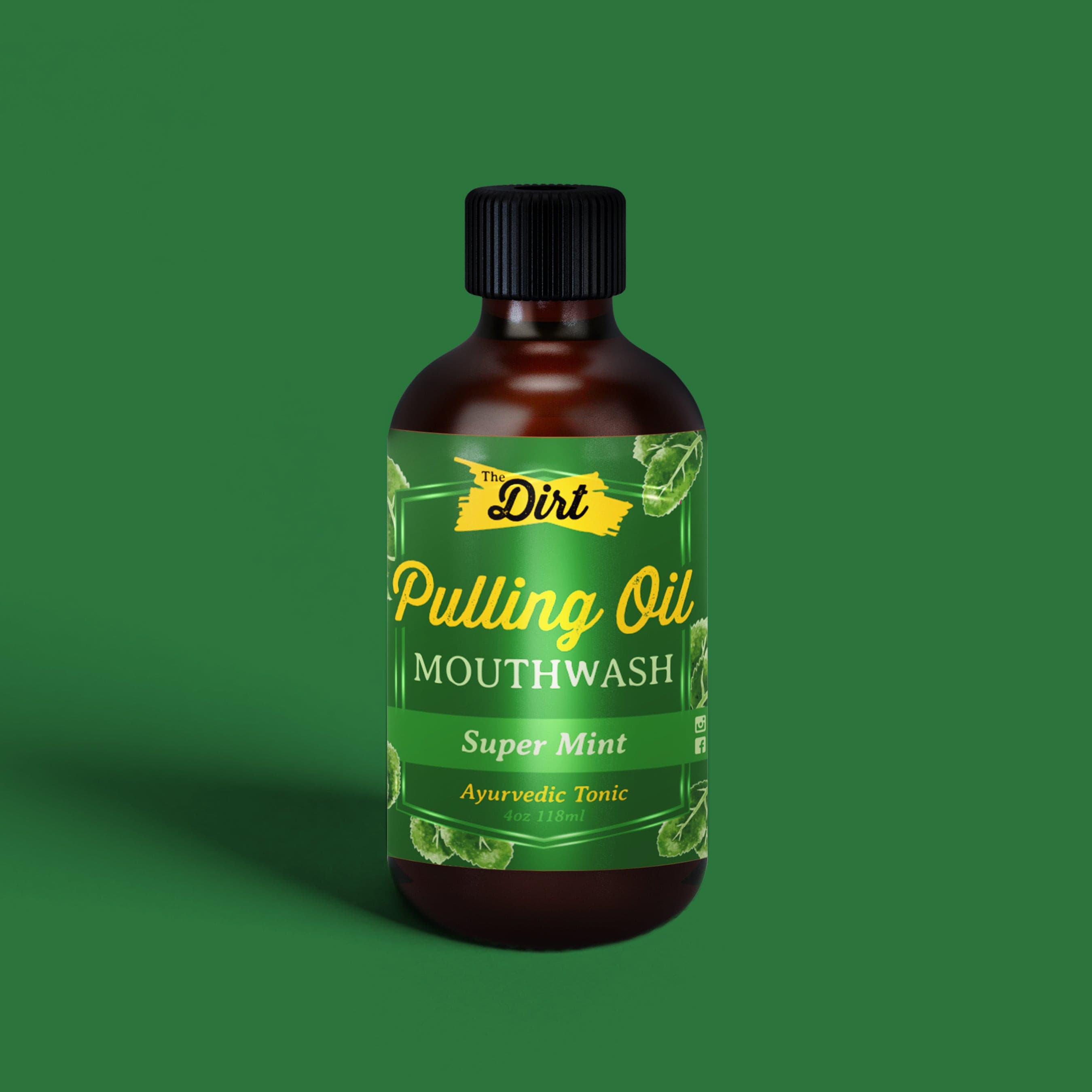 Pulling Oil Mouthwash - The Dirt - Super Natural Oral Care 4oz / Super Mint Oral Care