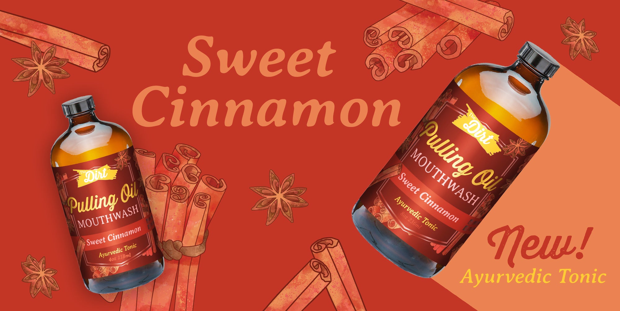 New! Sweet Cinnamon Pulling Oil Mouthwash