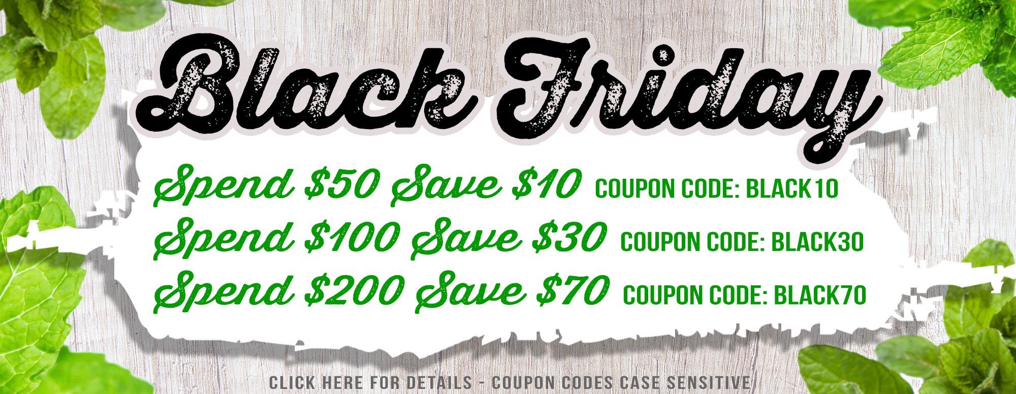 Black Friday Sale! | The Dirt - Super Natural Personal Care
