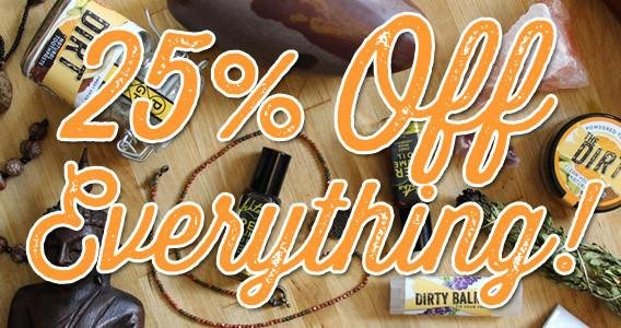 Black Friday Sale and Hours! | The Dirt - Super Natural Personal Care