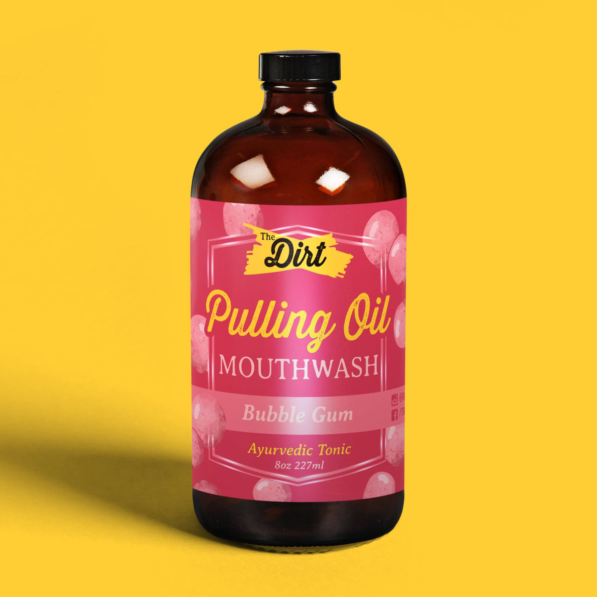 Buy with Prime Pulling Oil Mouthwash - The Dirt - Super Natural Oral Care 8oz / Bubblegum Oral Care