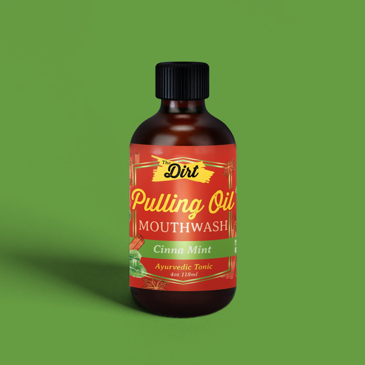 Buy with Prime Pulling Oil Mouthwash - The Dirt - Super Natural Oral Care 4oz / Cinna-mint Oral Care