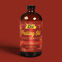 Buy with Prime Pulling Oil Mouthwash - The Dirt - Super Natural Oral Care 8oz / Sweet Cinnamon Oral Care
